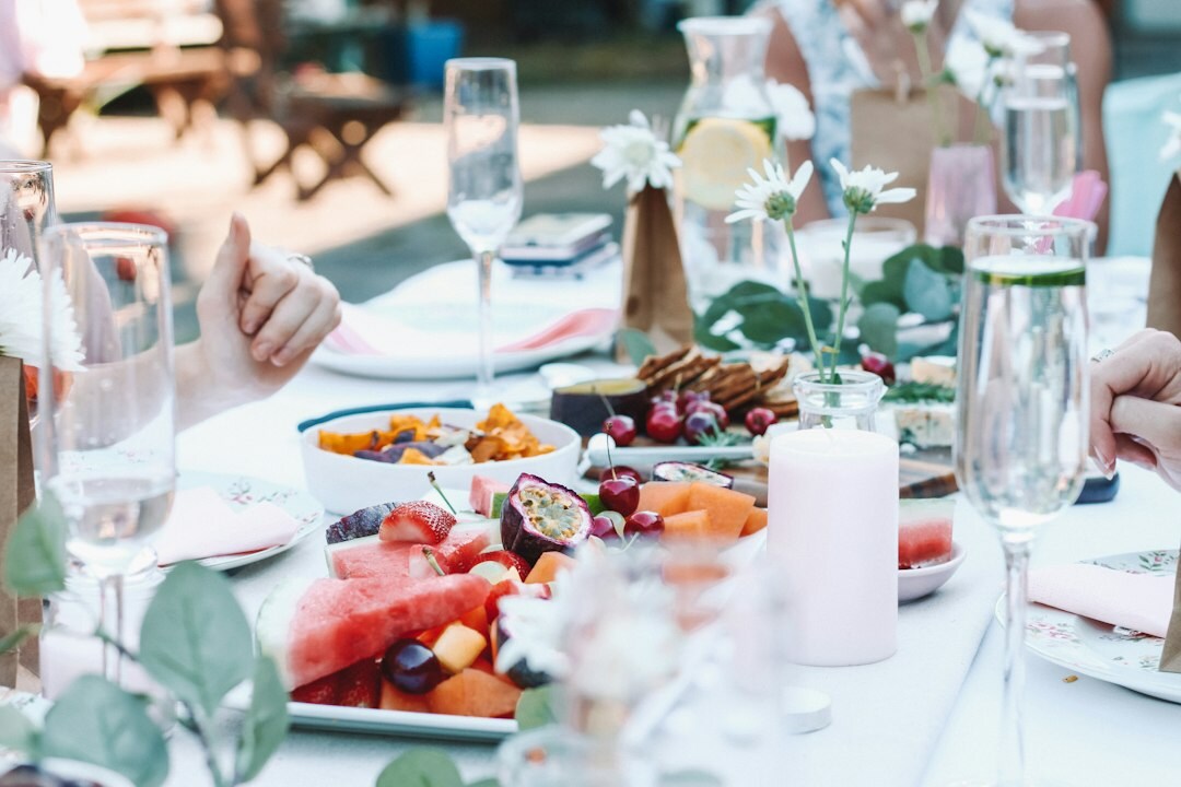 Danish family having dinner together at home