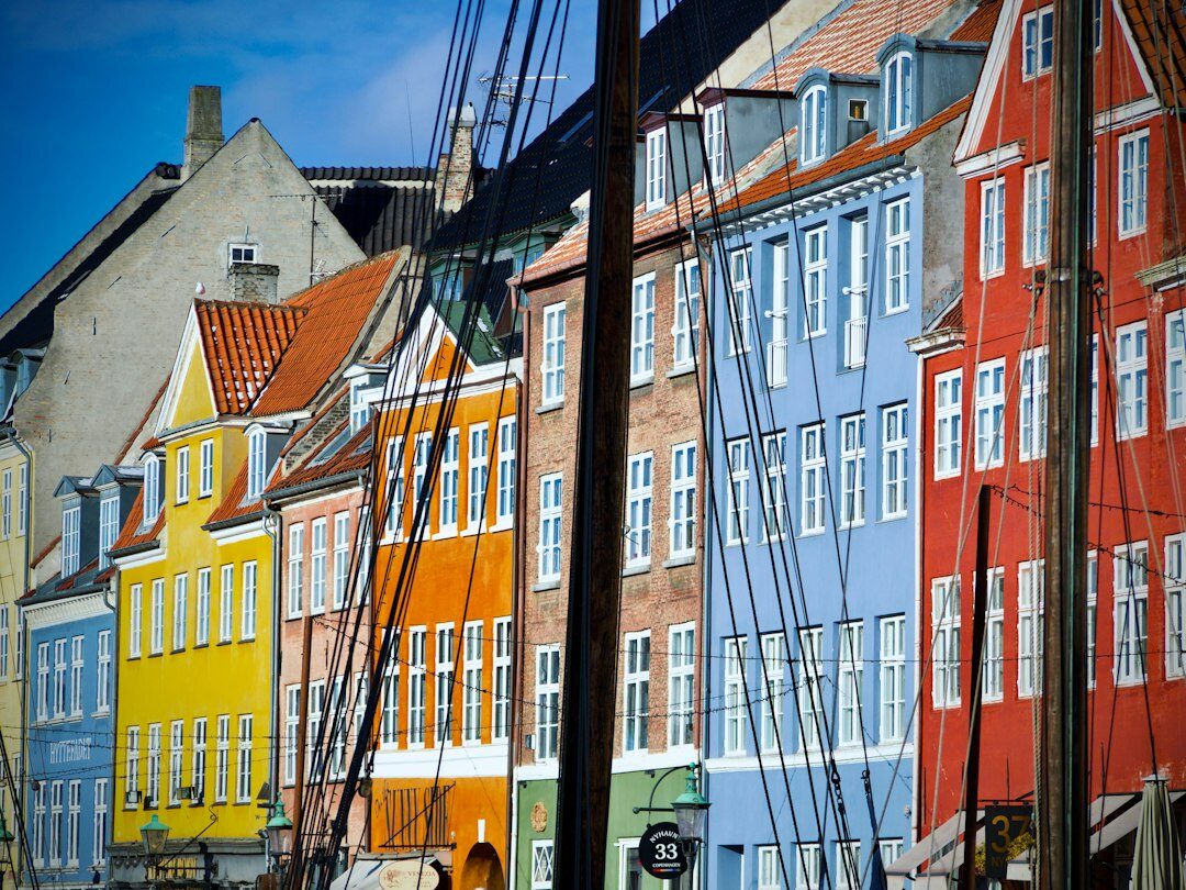 Colorful houses along Nyhavn canal in Copenhagen